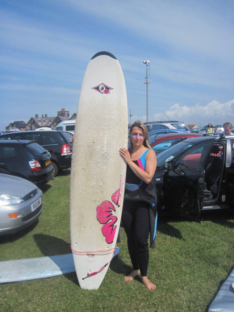 Zuzanna Wilson and her first board