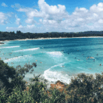Byron Bay for beginner surfers, bloody oath!