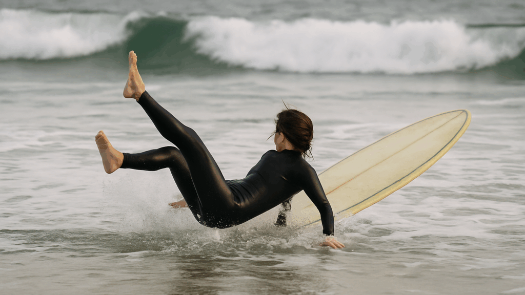 Slipping off my board