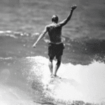 Forget hanging ten—it’s hang heels time: noseriding through history