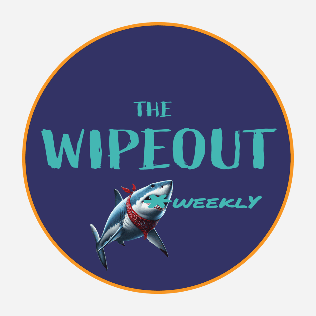 The Wipeout Weekly sticker shoppe_background