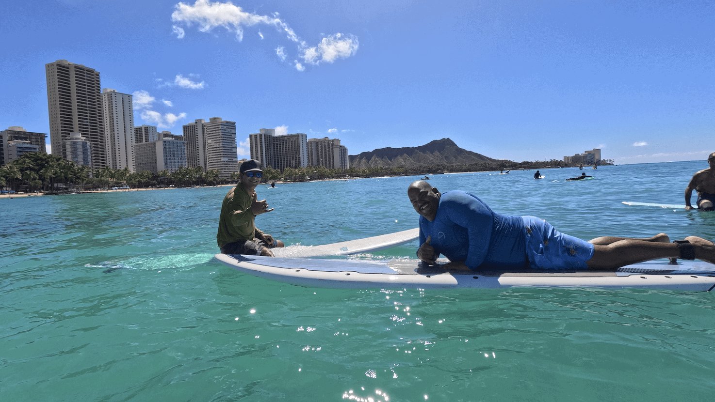 Surf lessons go free