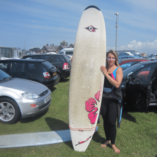 Zuz and her first board